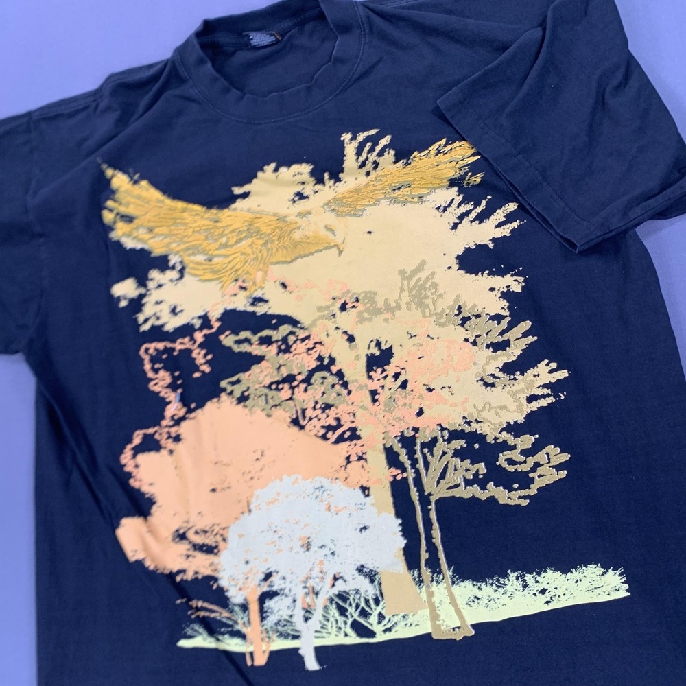 ND Shirt Mens 3XL Black Find Your Roots Tree Graphic Nature Tee Short Sleeve Y2K